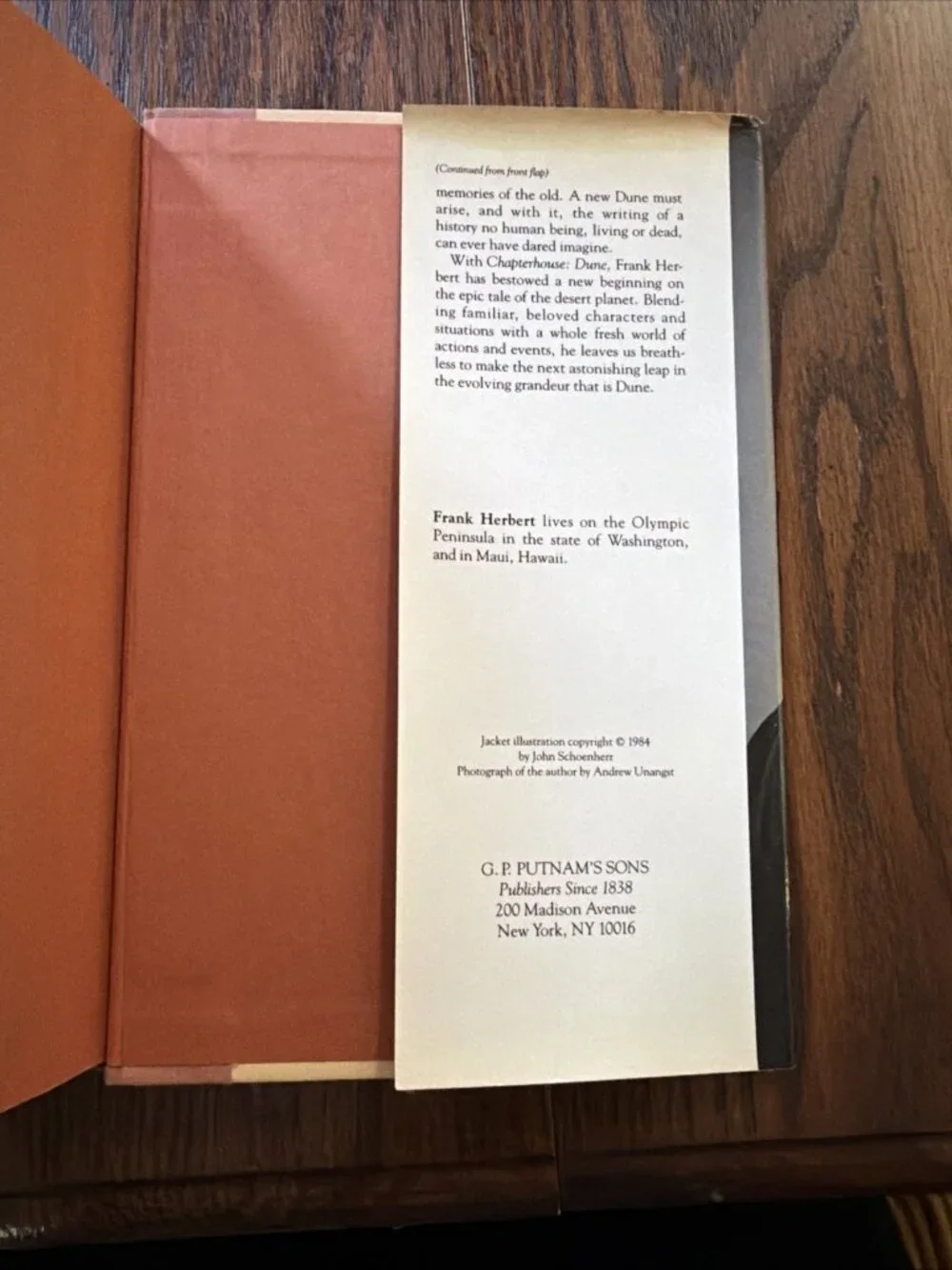 Dune HC by Frank Herbert Chapterhouse Dune 1st Printing 1980s